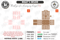 Cleaning Caddy Organizer Laser Cut | Wooden Storage Box SVG Product Image 3