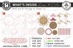 Music Boxes Laser Cut Bundle | Decorative 3D Carousel SVG Product Image 5