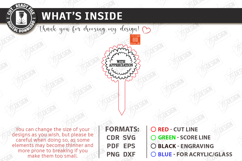 Teacher Appreciation Plant Stake Laser Cut | Flower Pot Sign Product Image 3