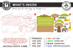 Modular Wooden Animal Scene SVG Montessori Laser Cut Toy SVG Product Image 2