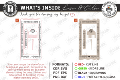 Bracelet and Bookmark Weaving Loom Laser Cut | Crafting SVG Product Image 2