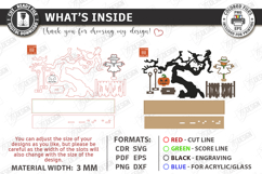 Halloween Swing Laser Cut | Swinging Pumpkin | Table Decor Product Image 3