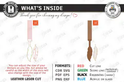 Leather Keychain Laser Cut | Bag Tag | Bag Charm | Stylus Product Image 3