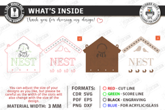 Wall Key Holder Laser Cut | Housewarming Gift | Key Hanger Product Image 3