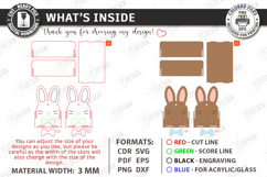 Personalized Easter Baskets Laser Cut Bundle | Easter Bunny Product Image 5