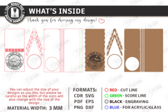 Book Display Stand with Coaster Laser Cut | Tablet Stand SVG Product Image 2