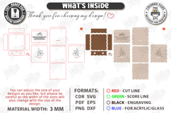 Flowers and Chocolate Box Laser Cut | Mother's Day Gift Idea Product Image 3