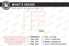 Photo Strip Frame Laser Cut | Keepsakes | Family Memory SVG Product Image 3