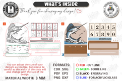 Fishing Log Trackers Laser Cut Bundle | Father's Day Gift Product Image 10