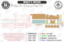 Easter Door Hangers Laser Cut Bundle | Easter Basket Planter Product Image 9