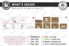 Holy Week Interactive Chart Laser Cut Bundle. Easter Story Product Image 10