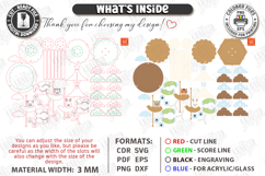 3D Music Boxes Laser Cut Bundle | Nursery Decor | Kids Laser Product Image 5