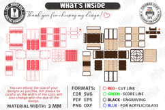 Kitchen Decor Laser Cut Mini Kit | 5 Ornate Wood Designs Product Image 3