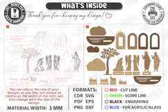 Easter Resurrection Scene Laser Cut Bundle | Holy Week SVG Product Image 5