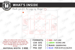 Tea Storage and Chocolate Box Laser Cut | Keepsake Packaging Product Image 2