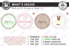 Easter Round Sign Laser Cut | Wall Spring Sign SVG Product Image 3