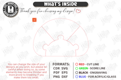 Puzzle Charcuterie Board Laser Cut Bundle | Serving Tray SVG Product Image 5