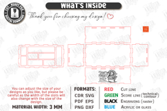 Drink Packet Organizer Laser Cut | Storage Box | Kitchen SVG Product Image 3