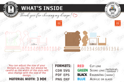 Pregnancy Countdown Frame Laser Cut |Baby Milestone Calendar Product Image 3