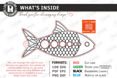 Wooden Herb Stripper Laser Cut | Kitchen Utensils | Fish SVG Product Image 3