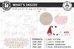 Valentine's Day Round Door Sign Laser Cut | Romantic Design Product Image 2