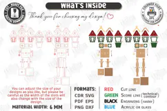 Christmas Flashlight Laser Cut | 3D Christmas Lantern Post Product Image 4