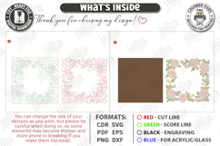 3D Floral Wall Art Laser Cut | Layered Flowers Sign Product Image 3
