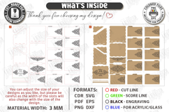 Recipe Boxes Laser Cut Bundle | Boxes with Recipe Cards SVG Product Image 5