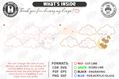 Cloud Night Light Laser Bundle | Nursery Decor | Kids Laser Product Image 5