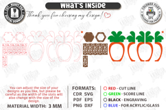 Easter Lantern Laser Cut | Bunny and Carrot | 3D Night Light Product Image 3