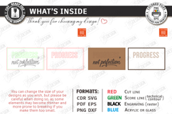 Motivational Wall Sign Laser Cut - Inspirational Quote SVG Product Image 2