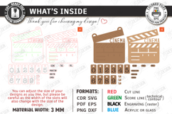 Movie Tracker Laser Cut | Movies Watched Counter |Wall Decor Product Image 3