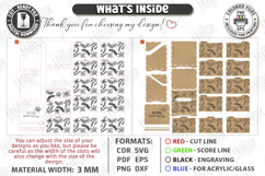 Recipe Boxes Laser Cut Bundle | Boxes with Recipe Cards SVG Product Image 6