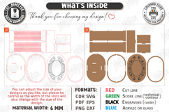 Jewelry Box with Mirror Laser Cut | Floral Jewelry Organizer Product Image 3