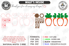 Easter Lantern Laser Cut | Bunny and Carrot | 3D Night Light Product Image 3