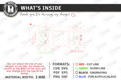 Tea Storage and Chocolate Box Laser Cut | Keepsake Packaging Product Image 2