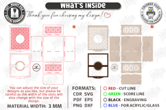 Flowers and Chocolate Box Laser Cut | Mother's Day Gift Idea Product Image 3