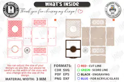 Flowers and Chocolate Box Laser Cut | Mother's Day Gift Idea Product Image 3