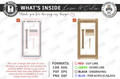 Bracelet and Bookmark Weaving Loom Laser Cut | Crafting SVG Product Image 2