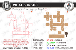 Village Desk Organizer Laser Cut | Office | Pencil Holders Product Image 3