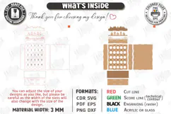 Coffee Advent Calendar Laser Cut | Coffee Pod Advent Calenda Product Image 3