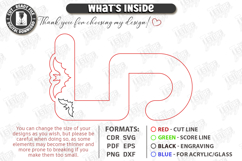 Bag Hook Holder Laser Cut | Desk Headphone Hanger SVG | CNC Product Image 2