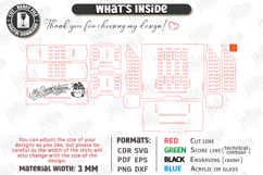 Drink Packet Organizer Laser Cut | Storage Box | Kitchen SVG Product Image 3