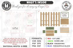 A-Frame Welcome Sign Laser Cut | Outdoor Decor | Porch Sign Product Image 2