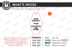 Sarcastic Motel Keychains Laser Cut Bundle | Sassy Key Tags Product Image 6