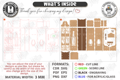 Whiskey Gift Box Laser Cut | Whiskey Vintage Box | Men's SVG Product Image 4