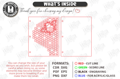 Notebook Cover Laser Cut | Floral and Geometric Planner SVG Product Image 3