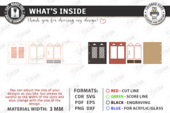3D Miniature Door Notebook Cover Laser Cut | Vintage Design Product Image 3