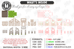 Candle House Laser Cut | Night Light | Candle Holder | CNC Product Image 3