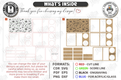 Fast Food Serving Trays Laser Cut Bundle | Serving Board SVG Product Image 6